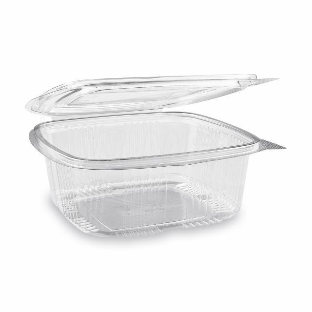 Miska hranatá průhledná s víčkem 1000 ml (PET) [50 ks]