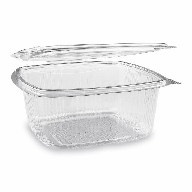 Miska hranatá průhledná s víčkem 1500 ml (PET) [50 ks]