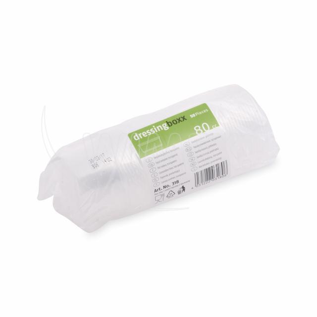 Dresinková miska průhledná 80 ml (PP) [50 ks]