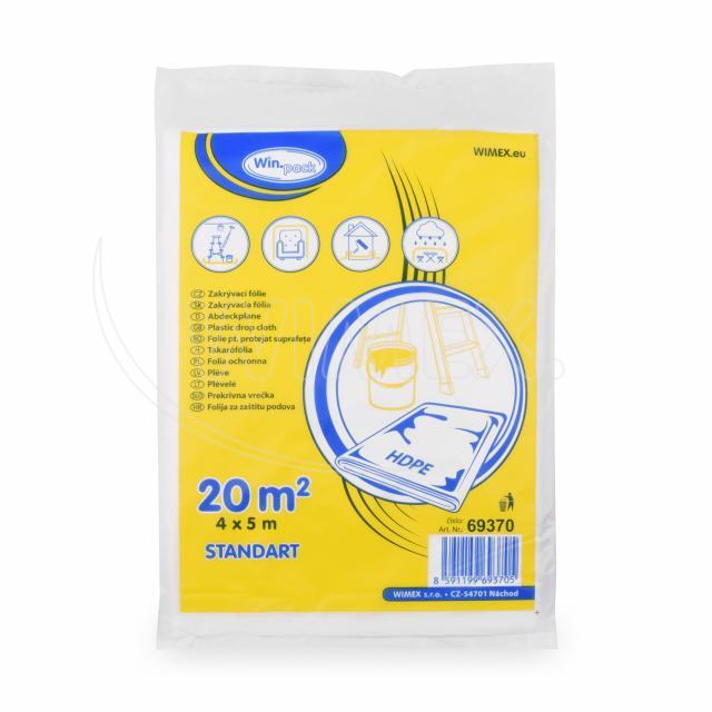 Zakrývací fólie HDPE 4 x 5 m, 6 µm [1 ks]