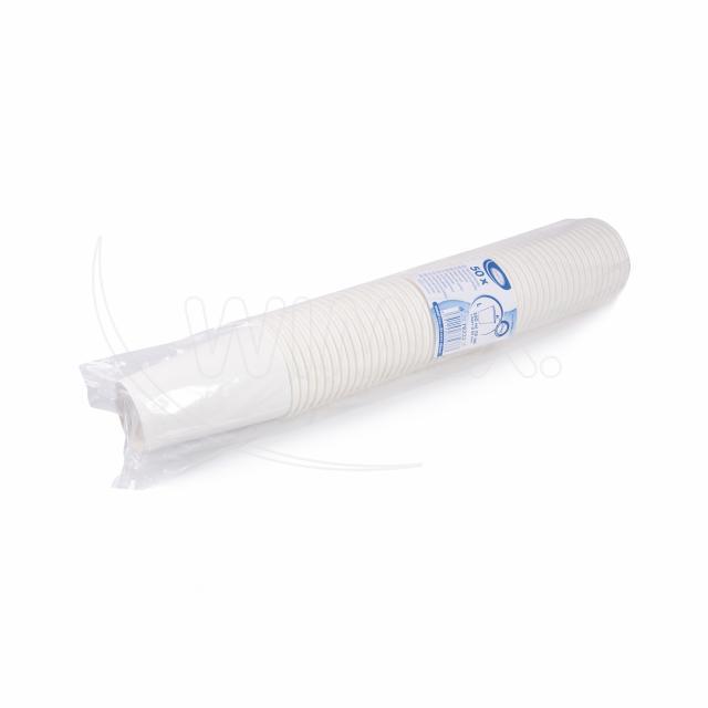 Papírový kelímek bílý 330 ml, L (Ø 80 mm) [50 ks]