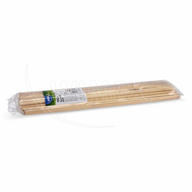 Bambusová špejle na cukrovou vatu 4 x 4 mm, 40 cm [100 ks]