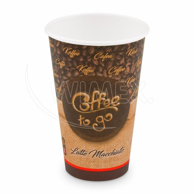 Papírový kelímek "Coffee to go" 510 ml, XL (Ø 90 mm) [50 ks]