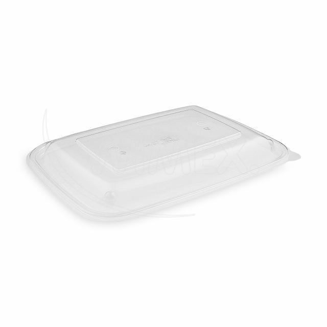 Víčko vypouklé průhledné pro menu mísu L 25x18,5 x 2 cm (PP) [50 ks]