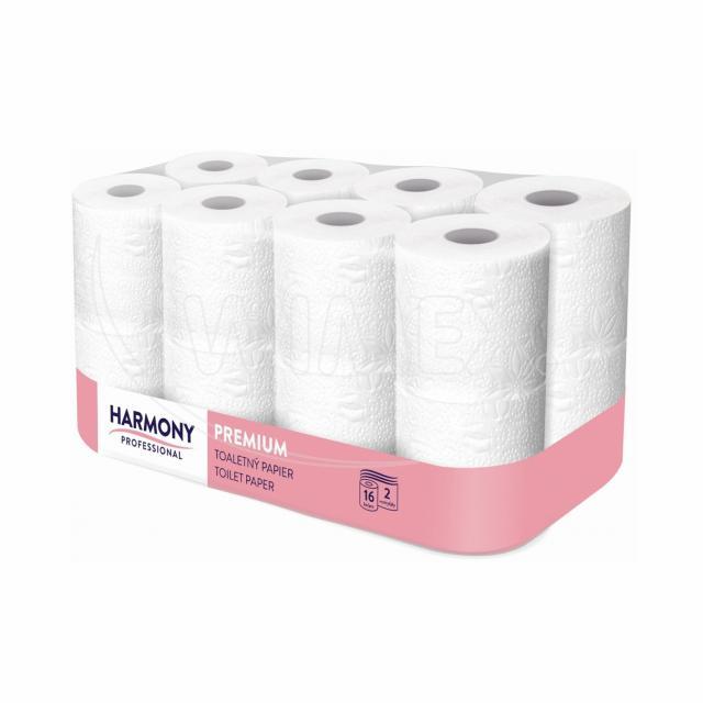 Toaletní papír tissue 2vrstvý "Harmony Professional" 156 útržků [16 ks]