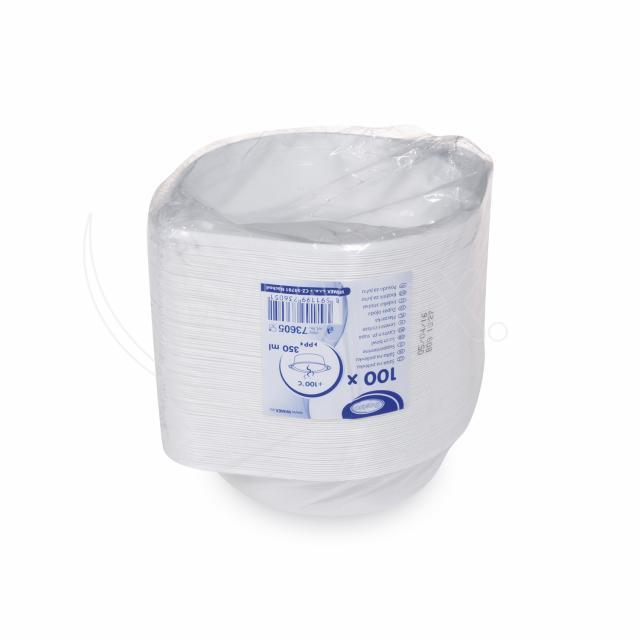 Šálek na polévku bílý (PP) 350 ml [100 ks]